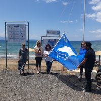 Ανάρτηση των Τεσσάρων Γαλάζιων Σημαιών σε ακτές του Δήμου Χαλκιδέων για το 2023